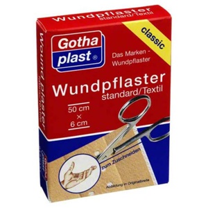 Gothaplast Wundpflaster standard 50cmx6cm Euroaufhänger, 1 St Pflaster Produktbild