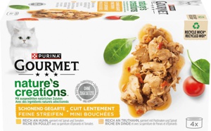 Gourmet Nature's Creations Huhn&Truthahn 4 x 85 g Produktbild