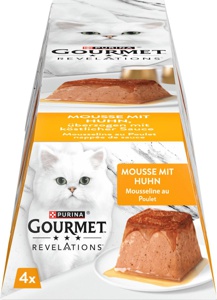 Gourmet Revelations Nassfutter Katze Feine Mousse 4 x 57 g Huhn Produktbild