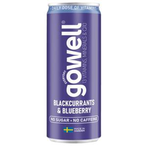 GoWell Svarta vinbär/Blåbär 330 ml produkt bild