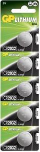 GP Batteri Lithium CR2032, 5 st produkt bild