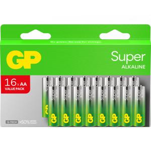 GP Batteries Super Alkaline GP15A AA 15 V 16 st Cd/Hg (engångsbatteri) produkt bild