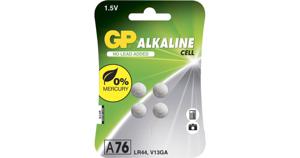 GP A76 - Batteri 4 x LR44 - alkaliskt produkt bild