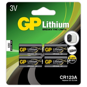 GP Batteries Lithiumbatteri CR 123A 4-pack produkt bild