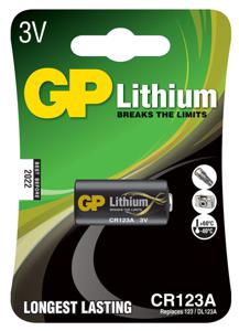 GP Batteries Lithiumbatteri CR123A 1 st produkt bild