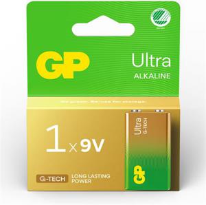 GP Ultra Alkaline 9V-batteri, 1 st produkt bild