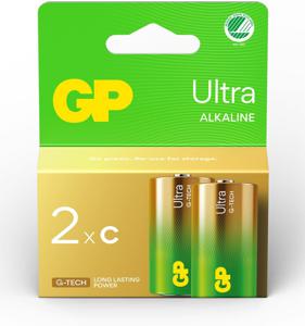 GP Ultra Alkaline C/LR14 batteri, 2 st produkt bild