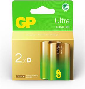 GP Ultra Alkaline D/LR20 batteri, 2 st produkt bild
