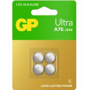 GP Ultra Alkaline knappcell LR44/A76, 4-pack produkt bild