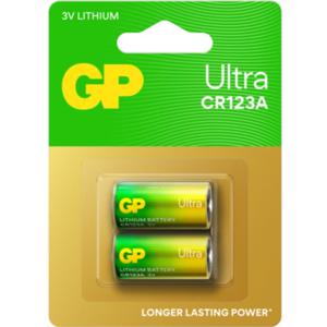 GP Ultra Litium batteri CR123A, 2-pack produkt bild