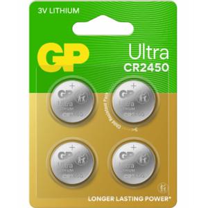 GP Ultra Litium knappcell CR2450, 4-pack produkt bild