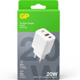 GP Batteries Väggladdare 20W USB-A + USB-C produkt bild