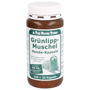 GRÜNLIPPMUSCHEL 500 mg Kapseln f.Hunde Produktbild