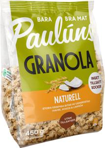 Paulúns Granola Naturell 450g produkt bild