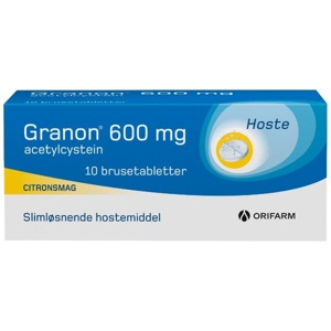Granon 600 mg - 10 brusetabletter produktbillede