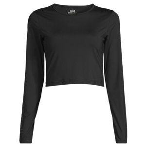 Graphic Crop Long Sleeve Black produkt bild