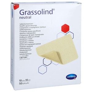 GRASSOLIND Salbenkompressen 10x10 cm steril Produktbild