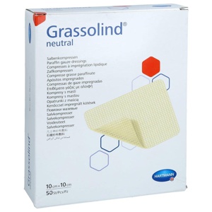 Grassolind Salbenkompressen 10x10 cm steril Produktbild