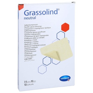 GRASSOLIND Salbenkompressen 7,5x10 cm steril Produktbild