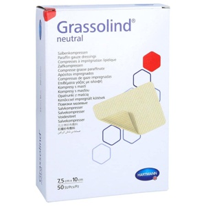 GRASSOLIND Salbenkompressen 7,5x10 cm steril Produktbild