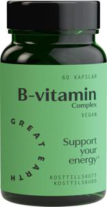 Great Earth B-vitamin Complex 60 kapslar produkt bild