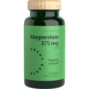 Great Earth Magnesium 375 mg 100 tabletter produktbillede