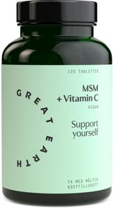 Great Earth MSM + Vitamin C, 120 st produkt bild