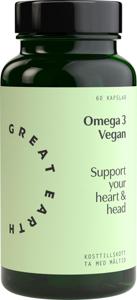 Great Earth Omega 3 Vegan, 60 st produkt bild