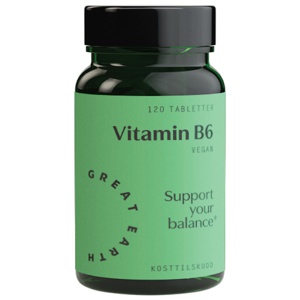 Great Earth Vitamin B6 120 tabletter produktbilde