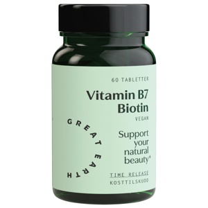 Great Earth Vitamin B7 Biotin tabletter, 60 stk. produktbilde