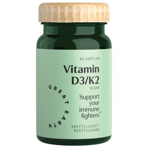 Great Earth Vitamin D3/K2 60pcs produktbilde