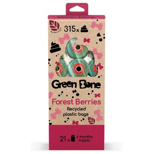 Green Bone Forest Berries Hundbajspåsar produkt bild