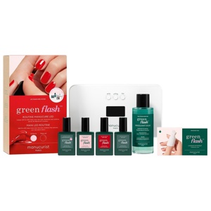 Manucurist Green Flash Full Routine Hortencia & Poppy Red Kit produkt bild