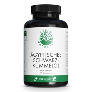 Green Naturals ägyptisches Schwarzkümmelöl Kapseln Produktbild