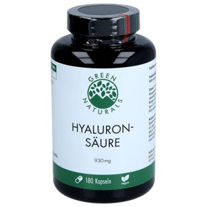 GREEN NATURALS Hyaluronsäure 930 mg vegan Kapseln Produktbild