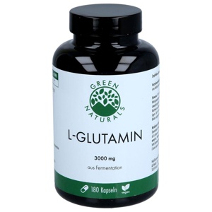 GREEN NATURALS L-GLUTAMIN 180 St Kapseln Produktbild