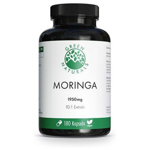 GREEN NATURALS Moringa 1950 mg Kapseln vegan Produktbild