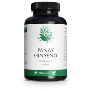 GREEN NATURALS PANAX GINSENG 180 St Kapseln Produktbild