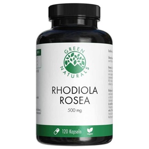 Green Naturals Rhodiola Rosea 500 mg hochdos.Kapseln, 120 St Kapseln Produktbild