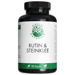 GREEN NATURALS RUTIN & STEINKLEE 180 St Kapseln Produktbild