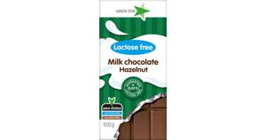 Green Star Laktosfri Mjölkchoklad Hasselnöt 100 g produkt bild