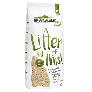 Greenwoods klumpende Katzenstreu aus Pflanzenfasern Produktbild