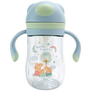 Greta Gris Evie Straw Cup-Flip Cap-240 ml Blå produkt bild