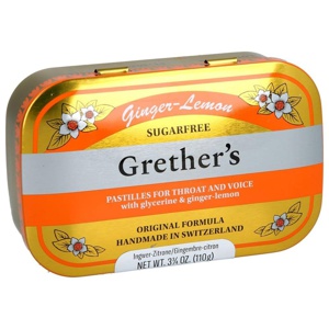 Grethers Ginger Lemon zuckerfrei, 110 g Pastillen Produktbild