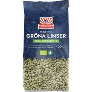 Gröna linser EKO 400 g produkt bild