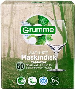 Grumme Maskindisktabletter 50 st produkt bild