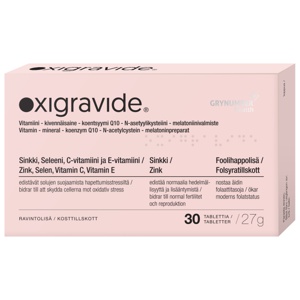 Grynumber Health Oxigravide ® 30 tabletter - För kvinnlig fertilitet produkt bild