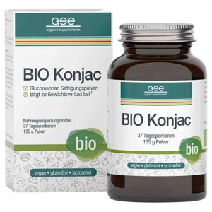 GSE Bio Konjac Glucomannan Sättigungspulver Produktbild