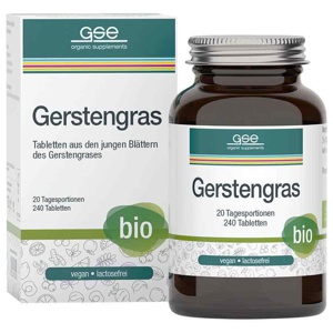 GSE Gerstengras 500 mg kontrolliert biologisch Tab Produktbild