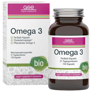 GSE Omega-3 Perillaöl biologische Kapseln Produktbild